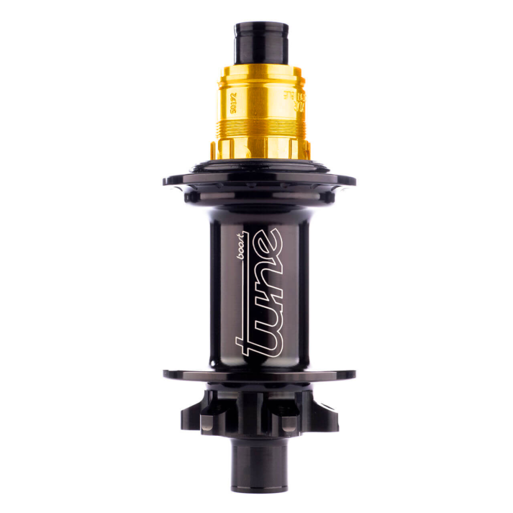 Tune Rear-Nabe MTB, ClimbHill Boost 6B, 12mm, Standard Bearings, schwarz