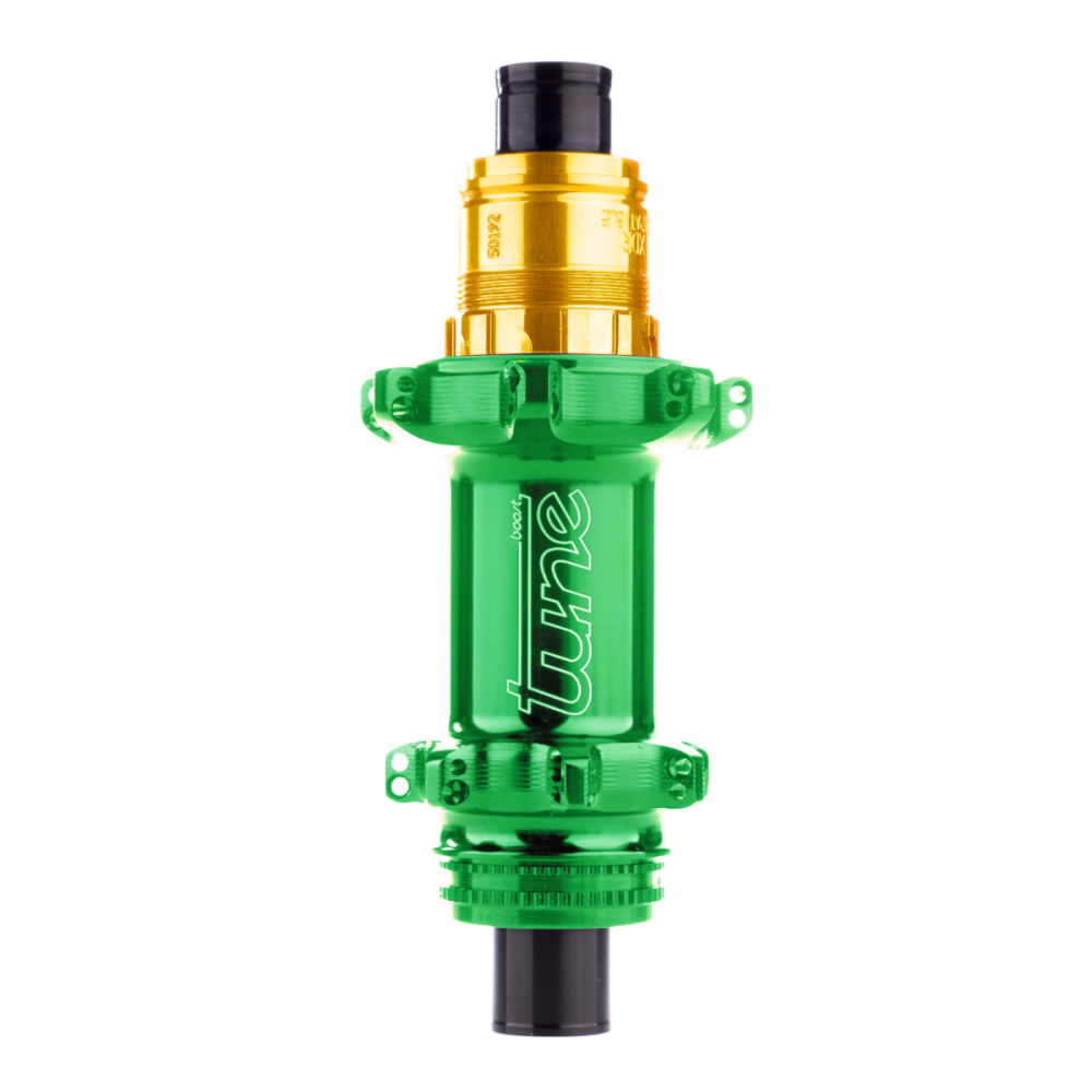 Tune Rear-Nabe MTB, Prince Boost 6B 28h 12mm, Standard Bearings, HG10/11/12 3T, green