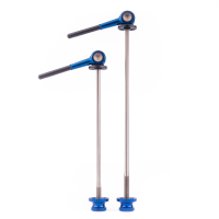 Tune DC130, Rennradschnellspanner SET, QR5 x 100/130, Titanachse, Blau - blue - bleu