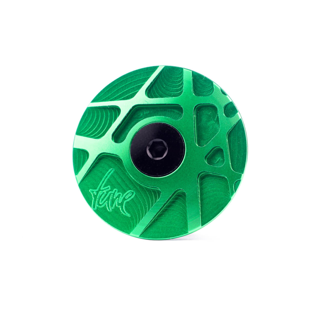 Tune CAP, Top Cap, Ahead Kappe, Aluminium, Giftgrün - froggy green - vert
