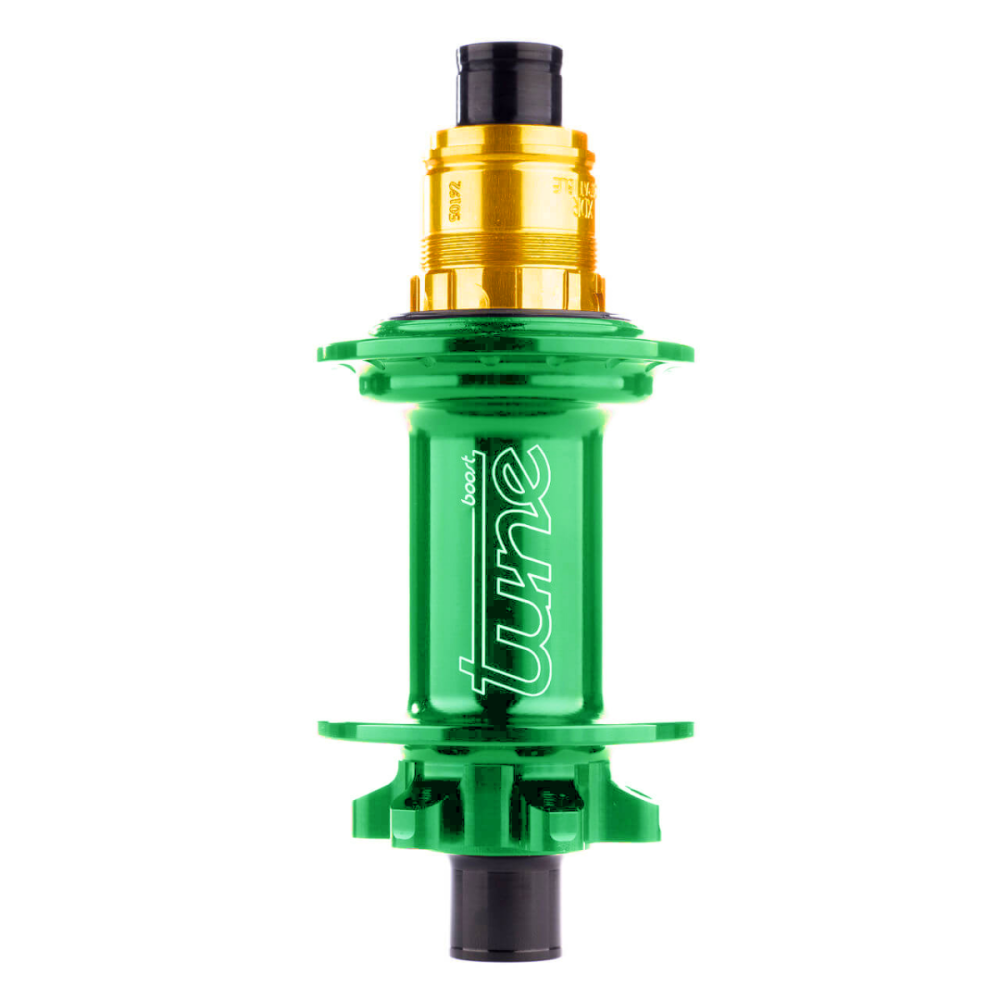 Tune Rear-Nabe ROAD, ClimbHill CL 28h 12mm, Standard Bearings, XD/XDR 3T, green