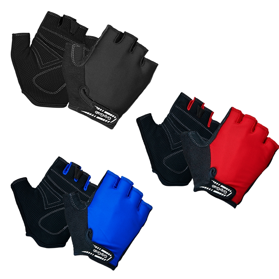 GripGrab Kids' X-Trainer Short Finger Summer Gloves, schwarz, M