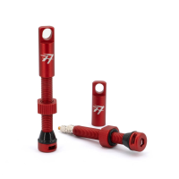 77designz Zubehör & Accessories, Tubeless Valves (Set), SV 44mm, Red