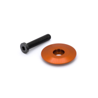77designz Zubehör & Accessories, Top Cap, Ahead Cap mit T25 Ti Bolt, Orange