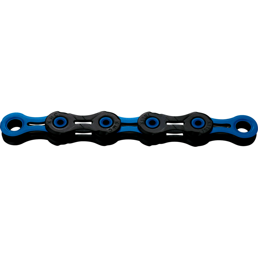 KMC Kette, X11 DLC, black/blue, Waxed, 118 Glieder