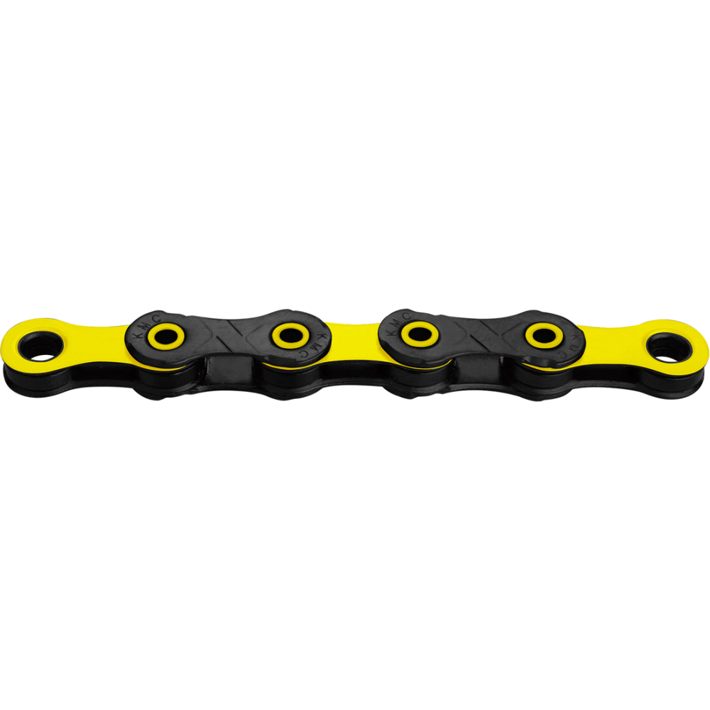 KMC Kette, X12 DLC, black/yellow, 126 Glieder