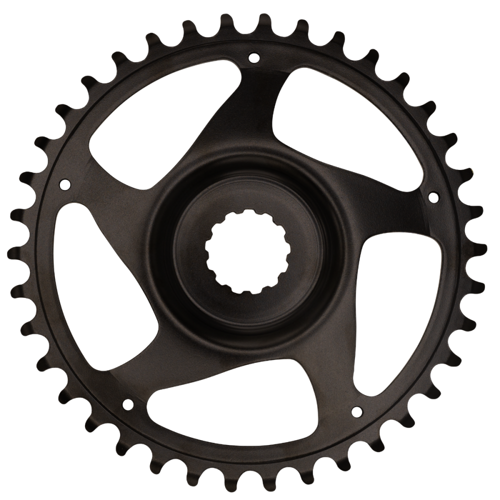 KMC Kettenblatt Gen 3, 38T, 11/128", direct mount, offset 3mm, Kettenlinie 47.5 und 50.0 mm, black