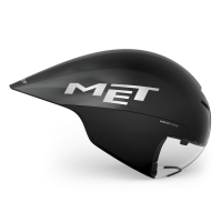 MET Zeitfahr Helm, DRONE WIDE BODY II, BLACK METALLIC, L