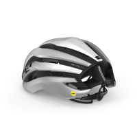 MET Rennrad Helm, TRENTA 3K CARBON MIPS, WHITE SILVER, L