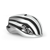 MET Rennrad Helm, TRENTA 3K CARBON MIPS, WHITE SILVER, L
