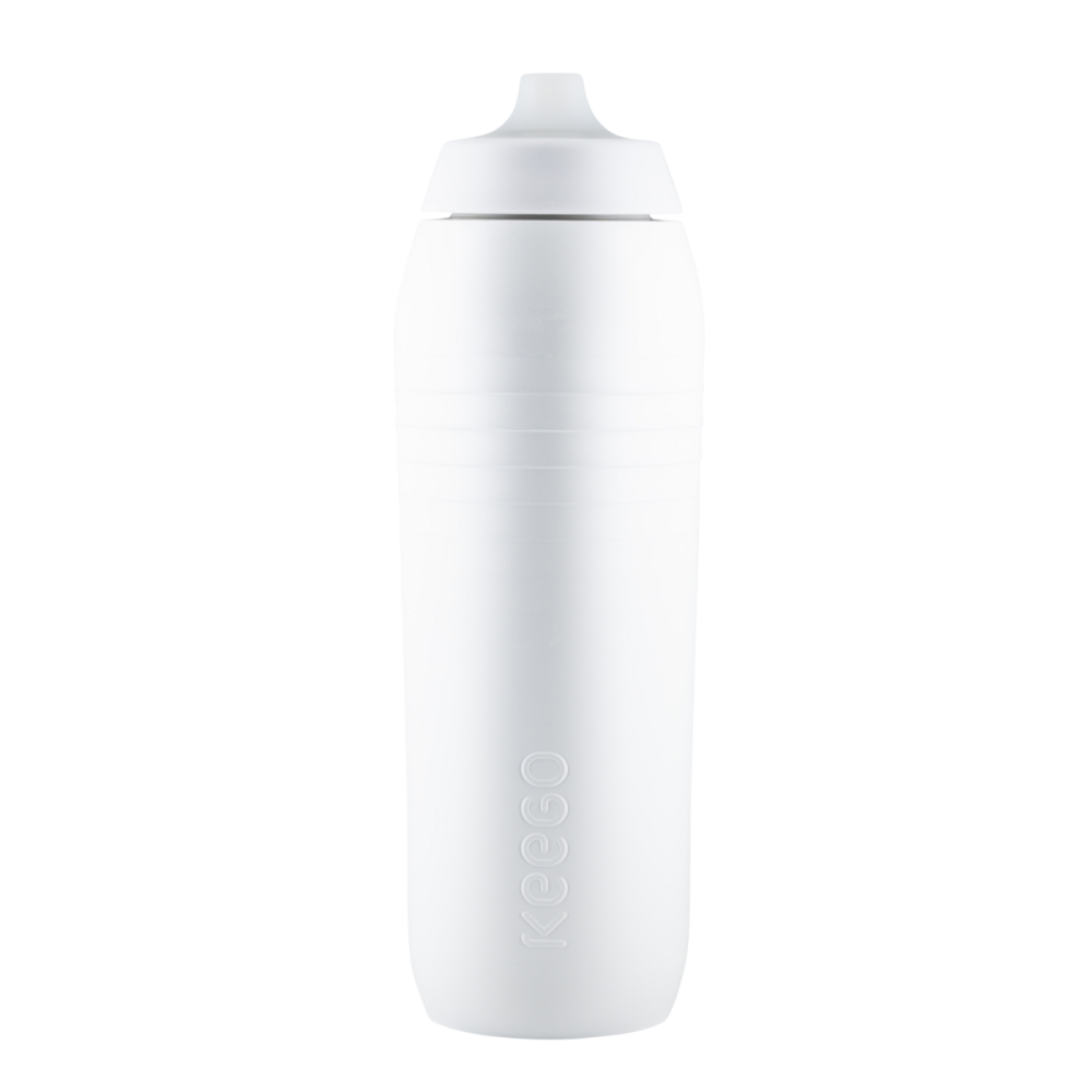KEEGO Cycle, Sportflasche & Bidon, Stück, mit EasyClean Cap, 750 ml, Generation 04, weiss