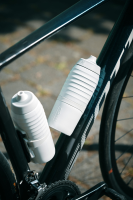 KEEGO Twist, Bidon 600 ml, Fidlock Bikeflasche, MIT Fidlock Bottle Connector, MIT Twist Bike Base, weiss