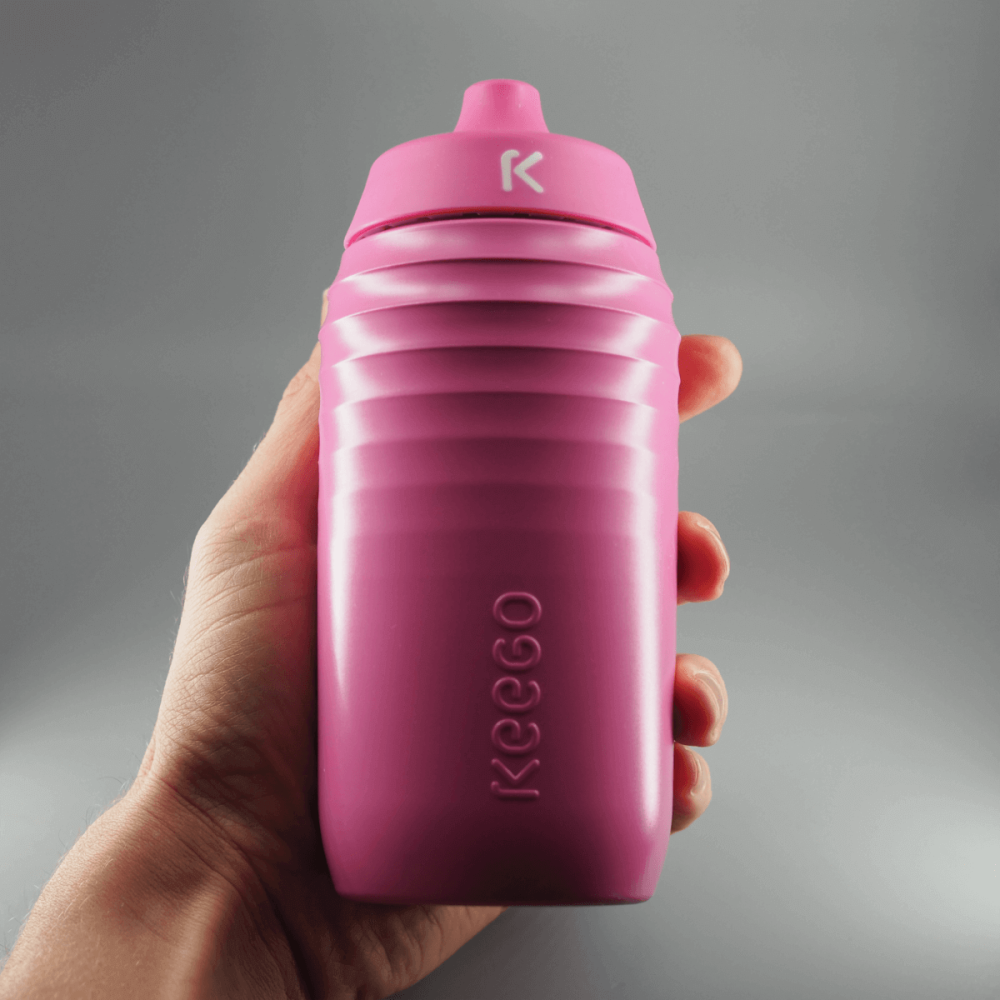 KEEGO Cycle, Bidon, mit EasyClean Cap, 500 ml, Generation 04, pink