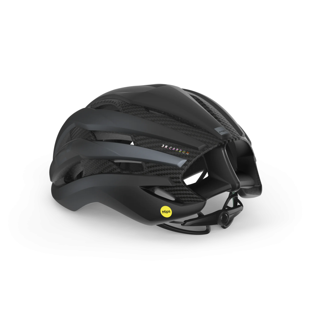 MET Rennrad Helm, TRENTA 3K CARBON MIPS, BLACK MATT, S