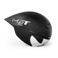 MET Zeitfahr Helm, DRONE WIDE BODY II, BLACK METALLIC, L