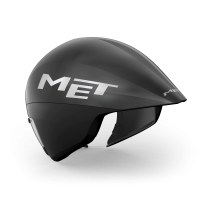 MET Zeitfahr Helm, DRONE WIDE BODY II, BLACK METALLIC, L