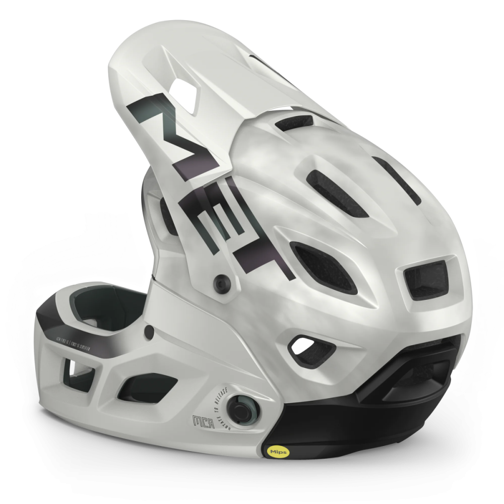 MET MTB Helm, PARACHUTE MCR MIPS, WHITE IRIDESCENT, S