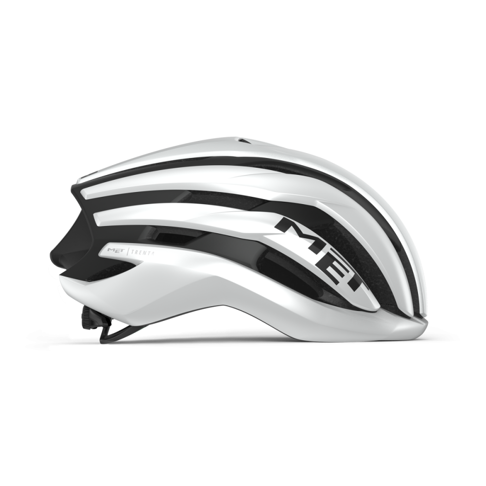 MET Rennrad Helm, TRENTA MIPS, WHITE BLACK, L