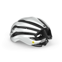 MET Rennrad Helm, TRENTA MIPS, WHITE BLACK, L