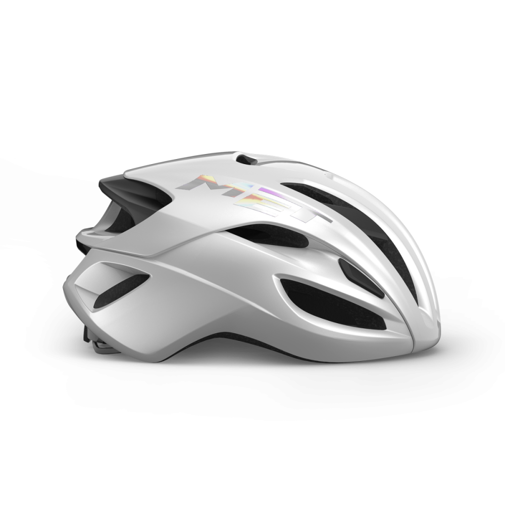 MET Rennrad Helm, RIVALE MIPS, WHITE HOLOGRAPHIC, L