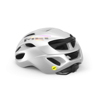 MET Rennrad Helm, RIVALE MIPS, WHITE HOLOGRAPHIC, L