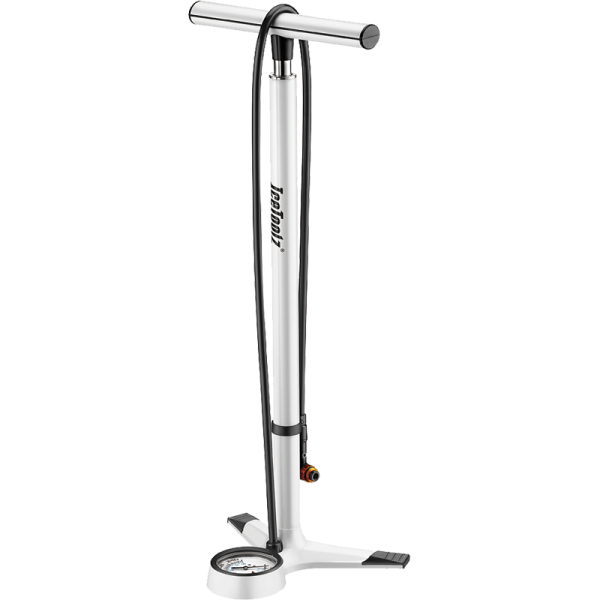 IceToolz Standpumpe, Hochdruck, ivory white, Presta/ /Schrader, Druck 18 bar, A652