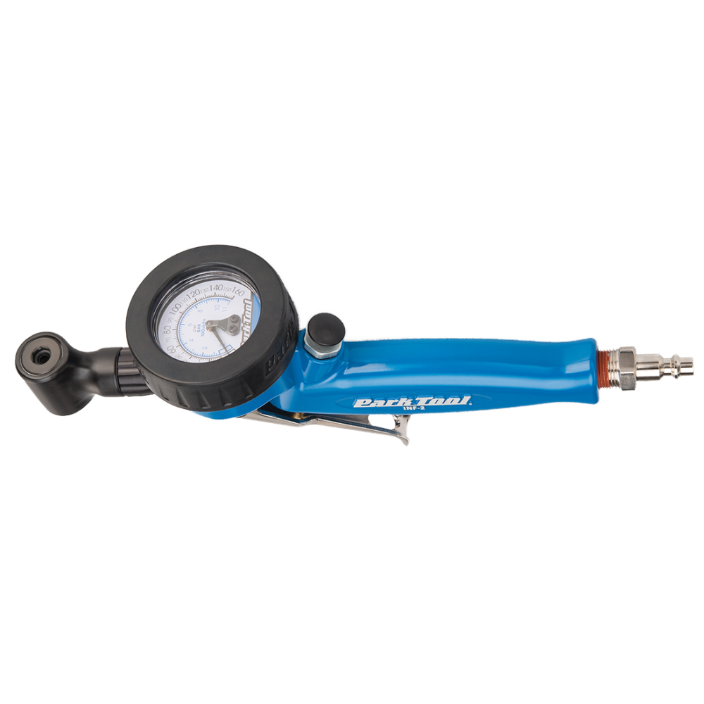 Park Tool Werkzeug, INF-2 Druckluft Pump-Adapter für Presta/Schrader mit Manometer