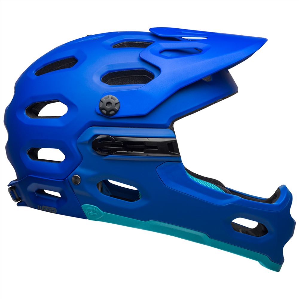 Bell Super 3R MIPS Helmet matte blue/bright blue,L