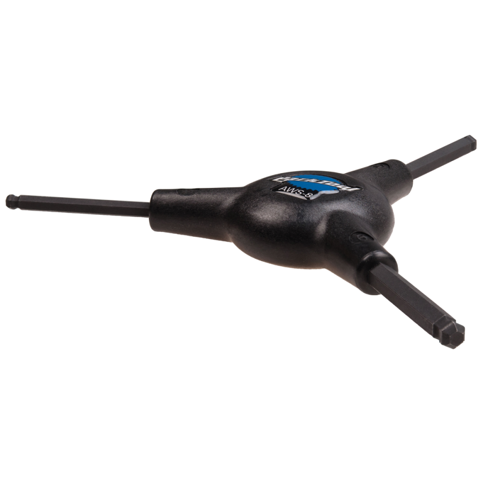 Park Tool Werkzeug, AWS-8 Dreifach-Inbusschlüssel, 4/5/6 mm Kugelkopf