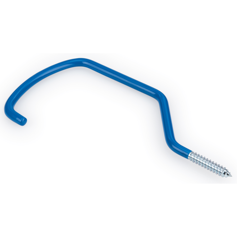 Park Tool Hängehaken, 471XX mit Holzgewinde, blau ohne Dübel (Bogendurchmesser 125 mm)