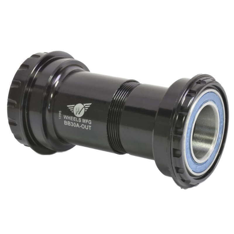 Wheels Manufacturing Tretlager, BB30A, 22/24 mm, Asymetrisch, ABEC-3, schwarz