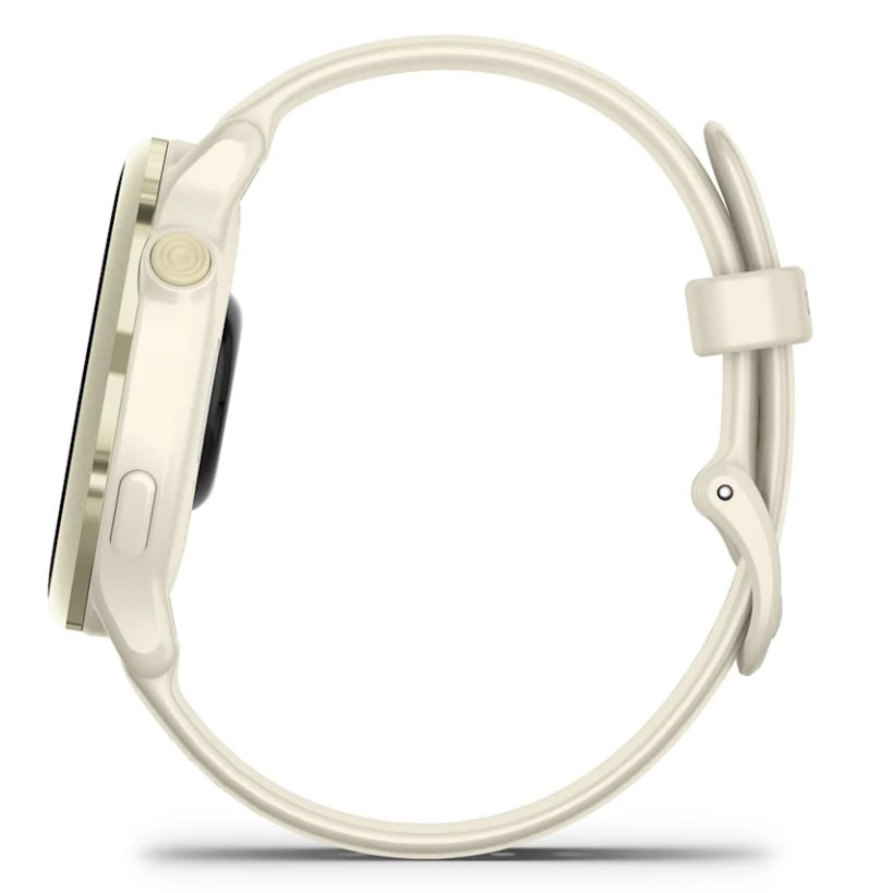 Garmin vívoactive® 6, Sportuhr, Bone/Lunar Gold