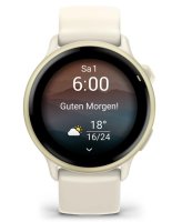 Garmin vívoactive® 6, Sportuhr, Bone/Lunar Gold
