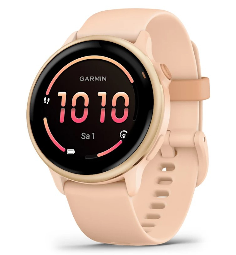 Garmin vívoactive® 6, Sportuhr, Pink Dawn/P. Dawn Metallic