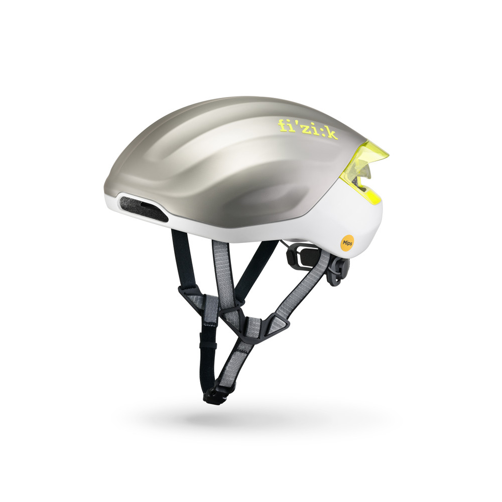 Fizik Kudo Aero Helmet + Light silber M
