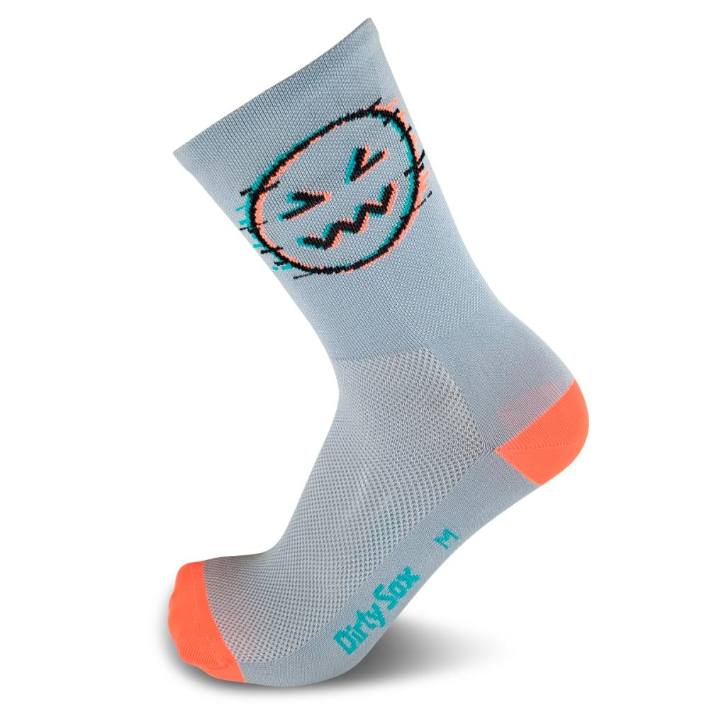 DirtySox Hammer Time - Velosocken - Cloud Gray - 20cm
