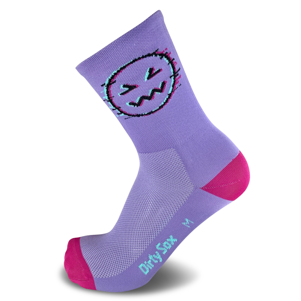 DirtySox Hammer Time - Velosocken - Sumire Violet - 20cm