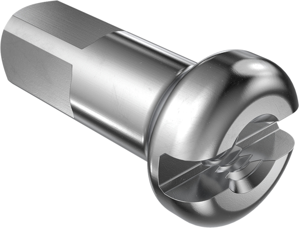 DT Swiss Nippel Alu  2.0mm Gewinde, 12mm lang, rot, 100 Stück
