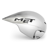MET Zeitfahr Helm, DRONE WIDE BODY II, WHITE METALLIC, M