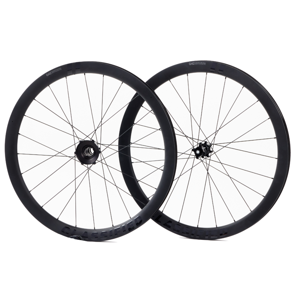 Classified Wheelset, Gravel, black logo, carbon, 42mm