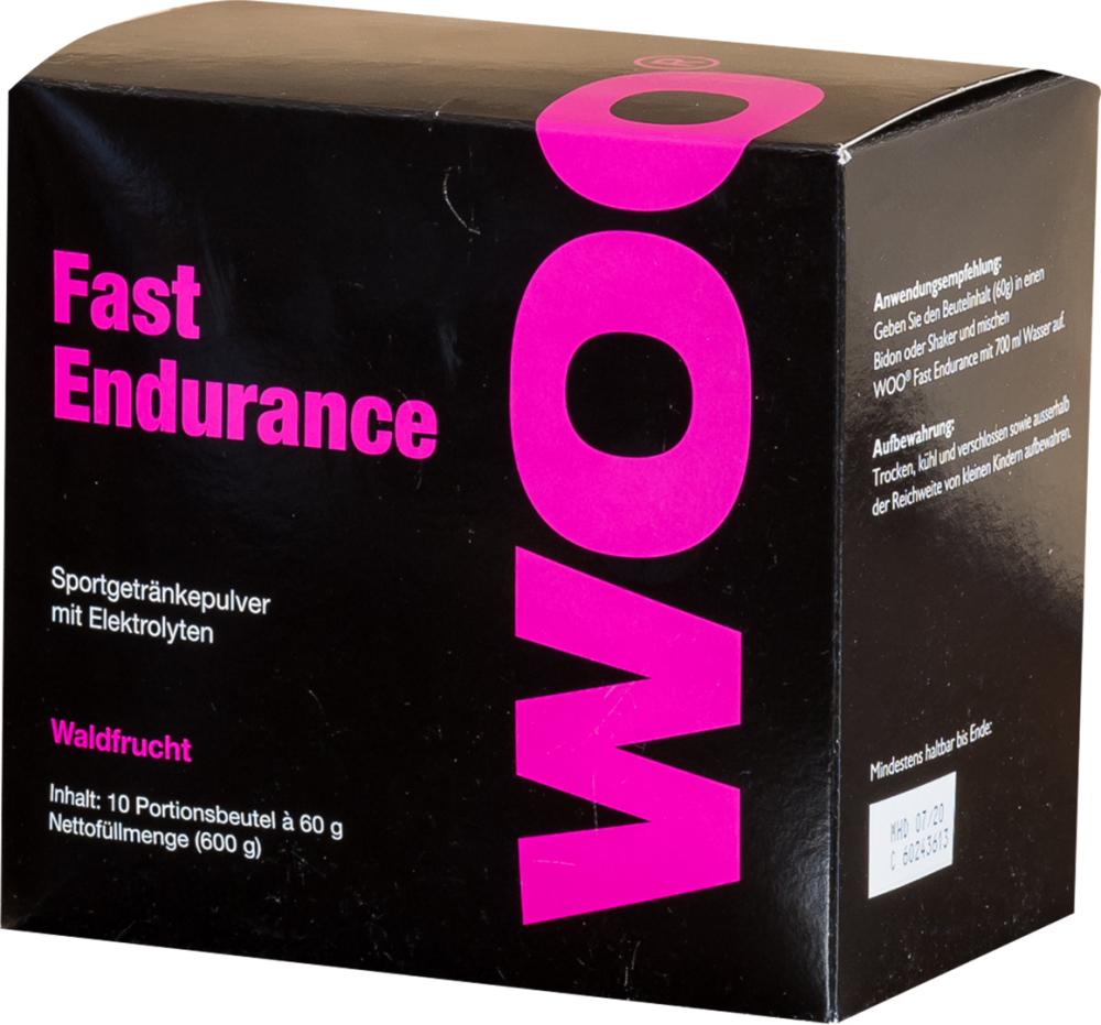 WOO WOO Fast Endurance / 10X Portionen à60g Waldfrucht