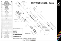 BikeYoke Divine SL Dropper Post, ø 31.6 mm/80 mm, ohne Hebel.