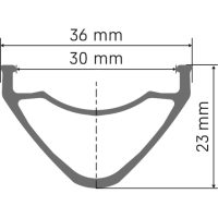 DT Felge FR 571 27.5 Disc 32 Loch, schwarz, 30mm