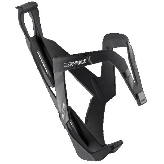 Elite Bidonhalter Custom Race X, Glasfasser, Schwarz matt