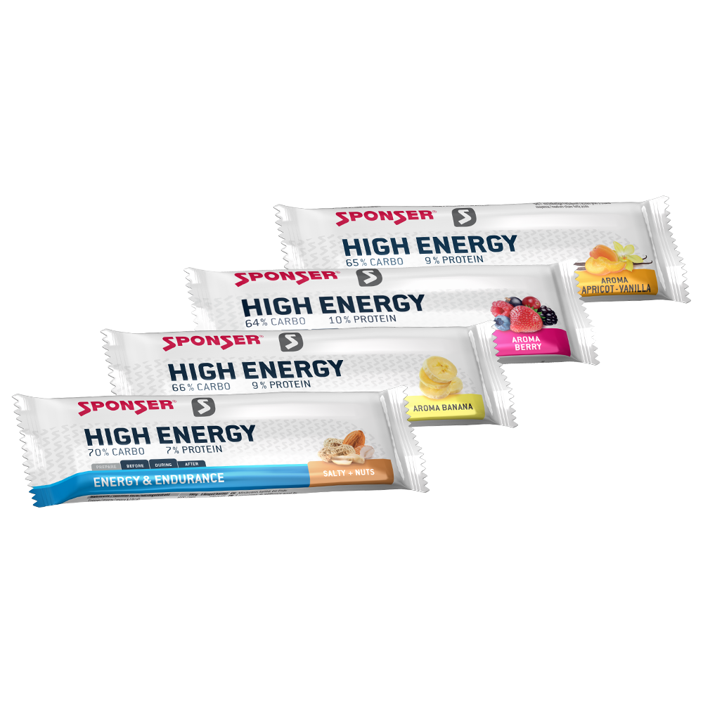 Sponser HIGH ENERGY BAR, Salty-Nuts, Display 30 x 45g