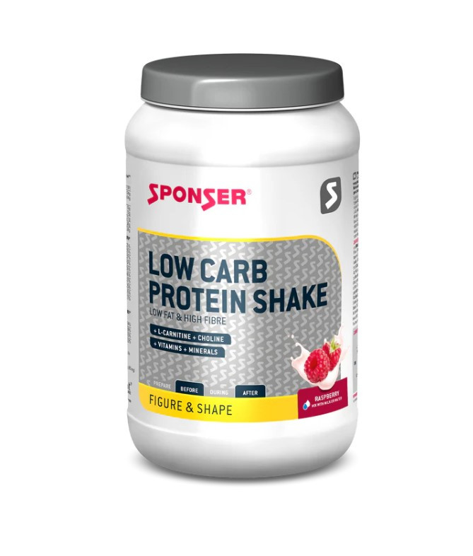 Sponser Low Carb Protein Shake, Himbeere, Dose 550 g 