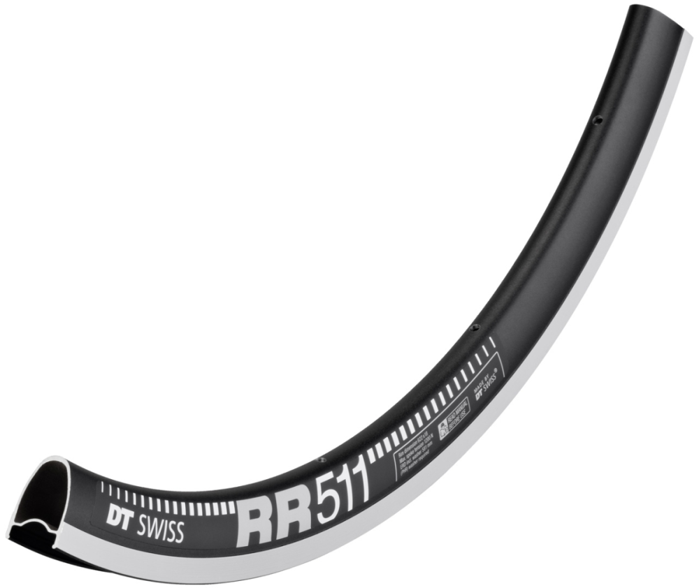 DT Swiss Felge RR 511 700c, 22mm, 28 Loch, schwarz