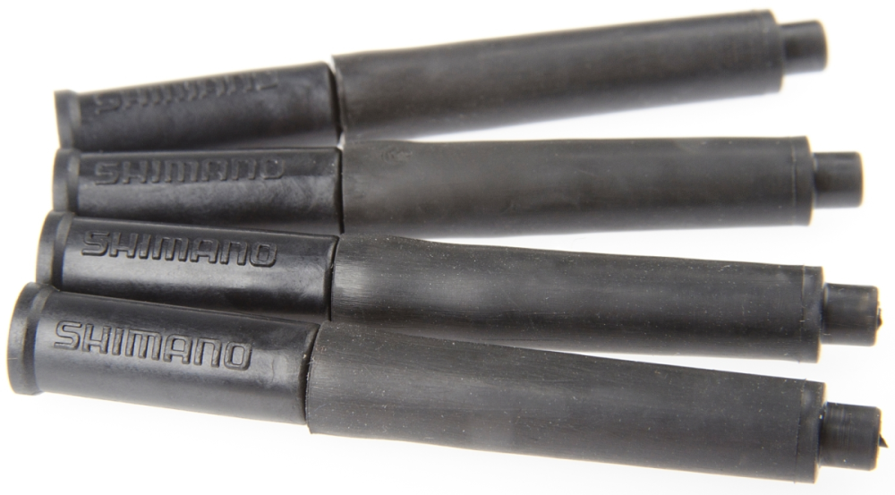 Shimano Dichtungs-Set für Schaltkabel, Sack à 4 Stück, Y-6AM 98080 Nasen-Endkappe & Gummi