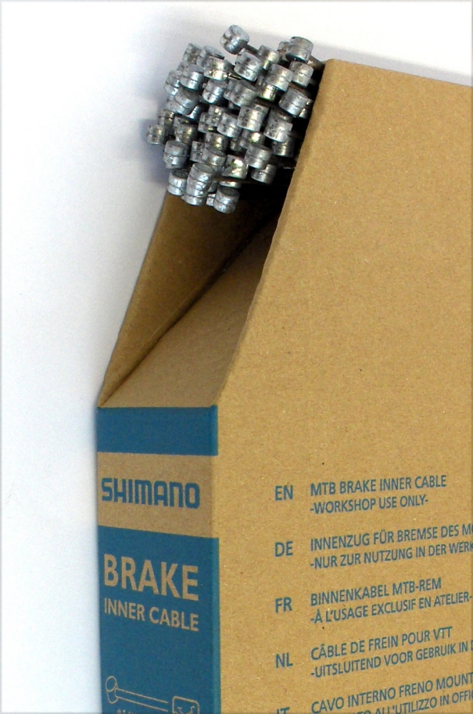 Shimano MTB Bremszüge INOX 1,6mm, Y-800 98551, Karton à 100 Züge