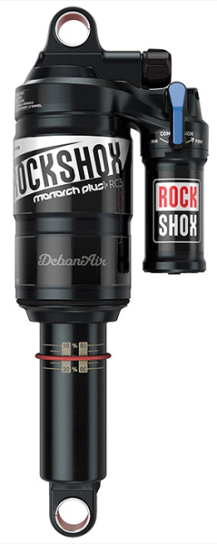 RockShox Rear Shock Monarch Plus RC3 (216x63/8.5x2.5) DebonAir Tune MidReb/MidComp, Fast Black Body B3